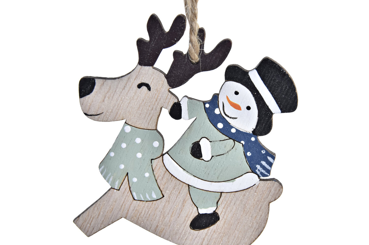 DECORACION COLGANTE SET 3 MDF 21X8X1:5 RENO VERDE