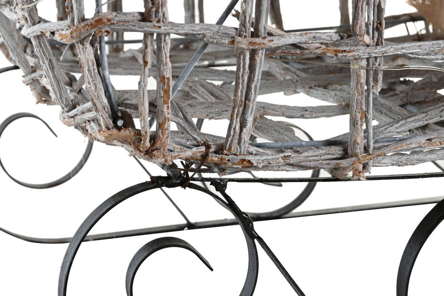 TRINEO LED RATAN 90X46X62 BLANCO