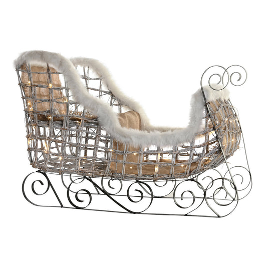 TRINEO LED RATAN 90X46X62 BLANCO