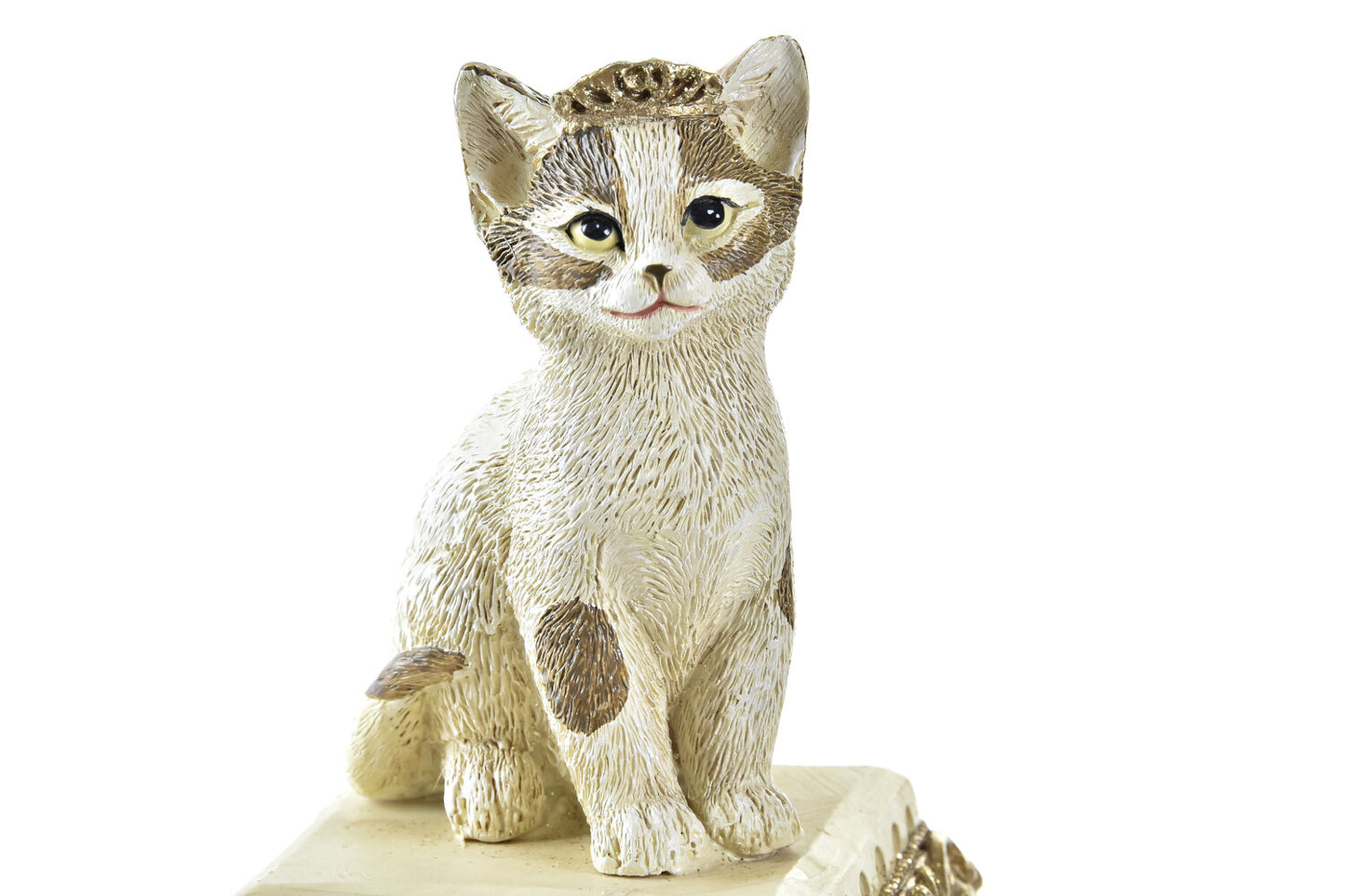 FIGURA RESINA 8X8X15:5 GATO DORADO