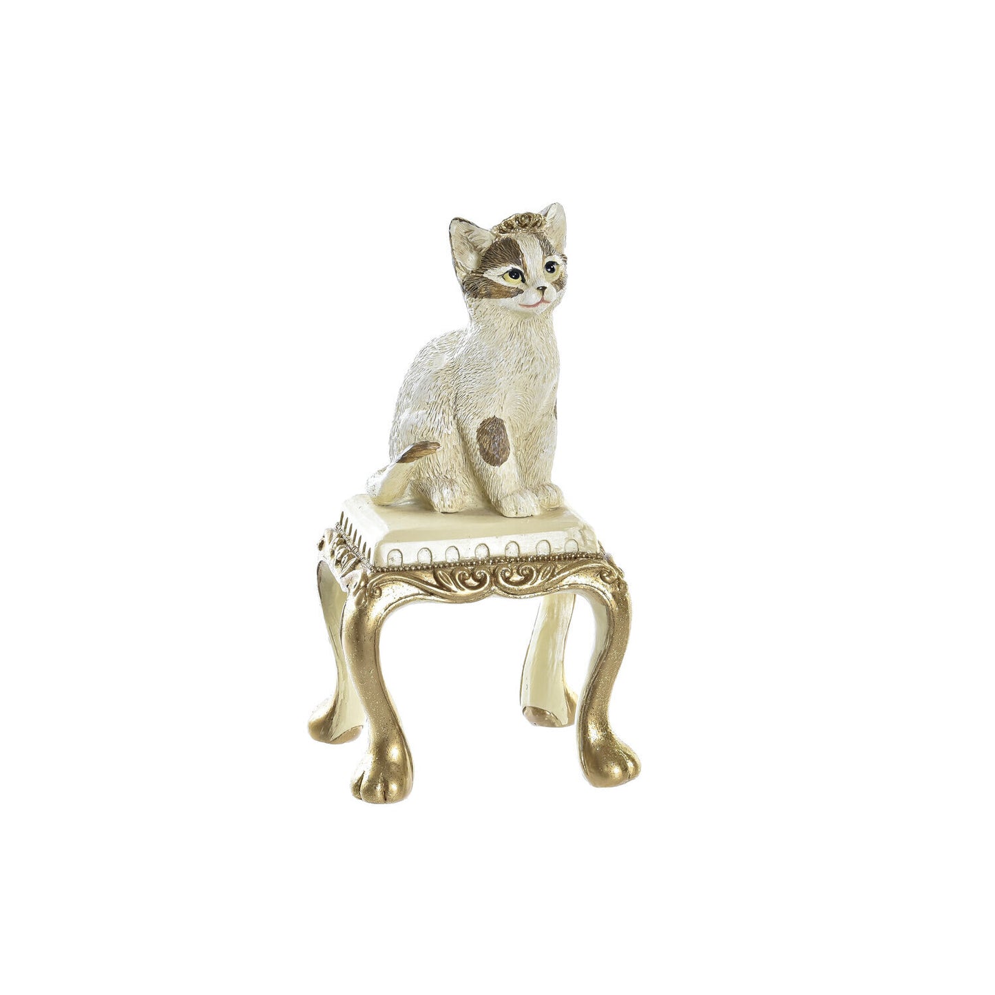 FIGURA RESINA 8X8X15:5 GATO DORADO