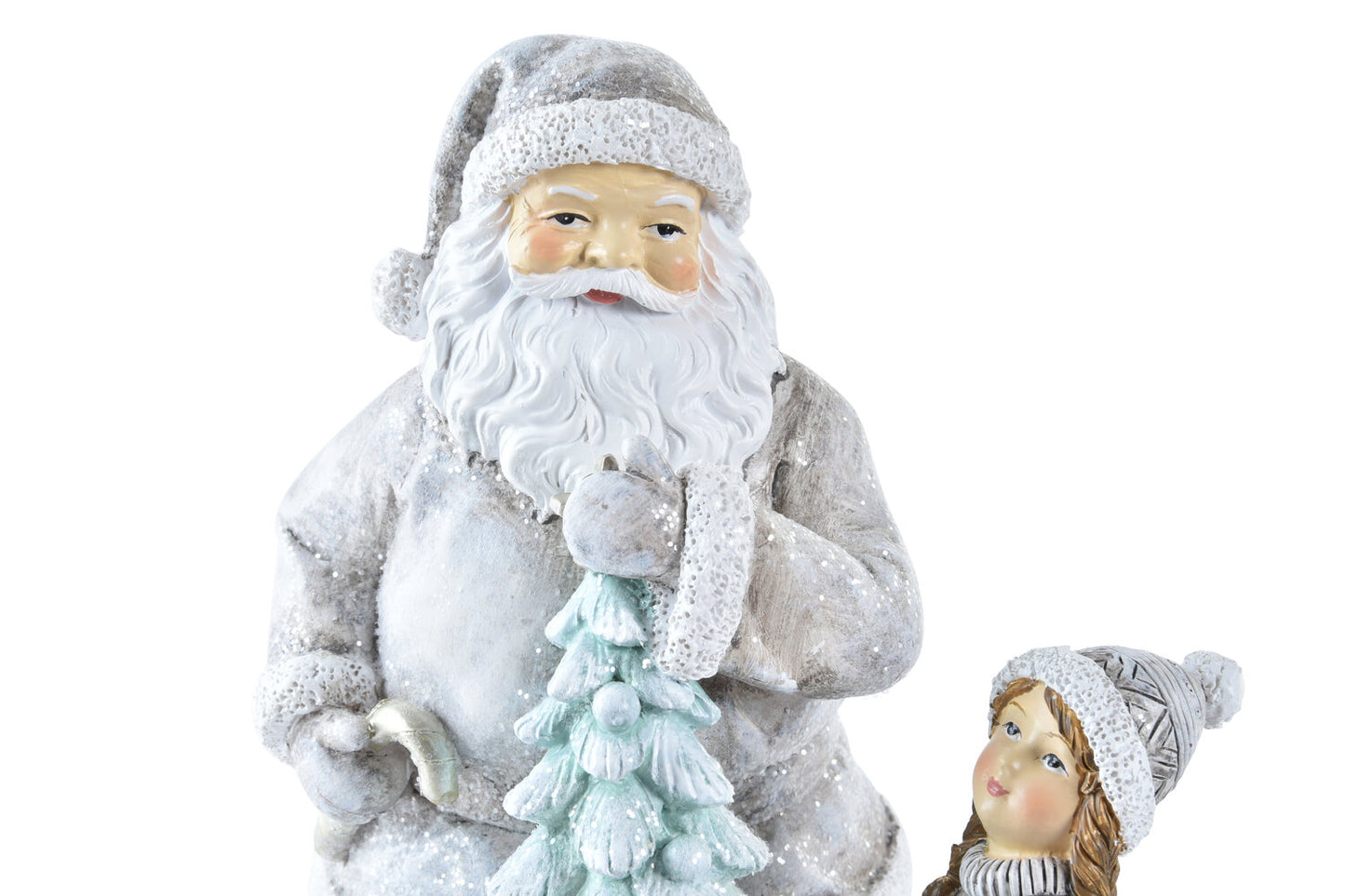 FIGURA RESINA LED 14:5X13X19:5 GRIS