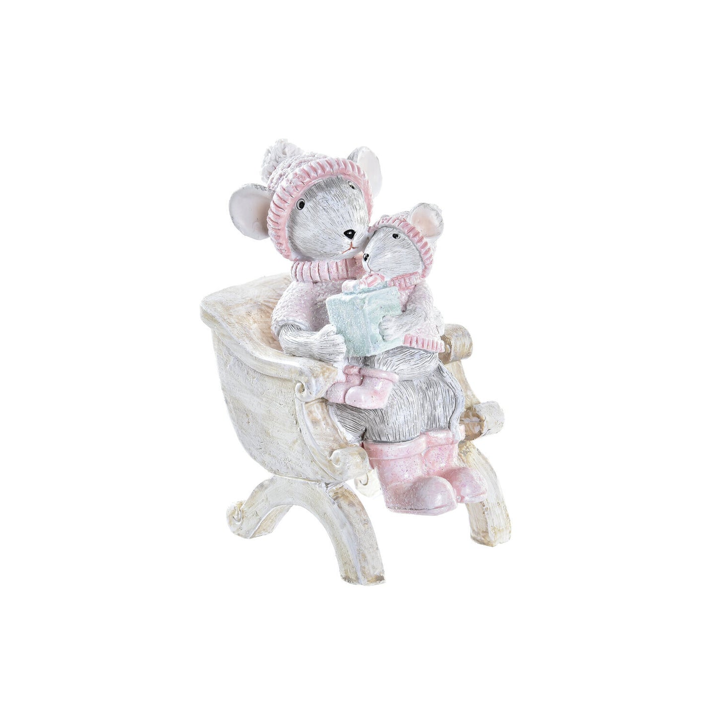 FIGURA RESINA 8X5:5X10 RATON ROSA