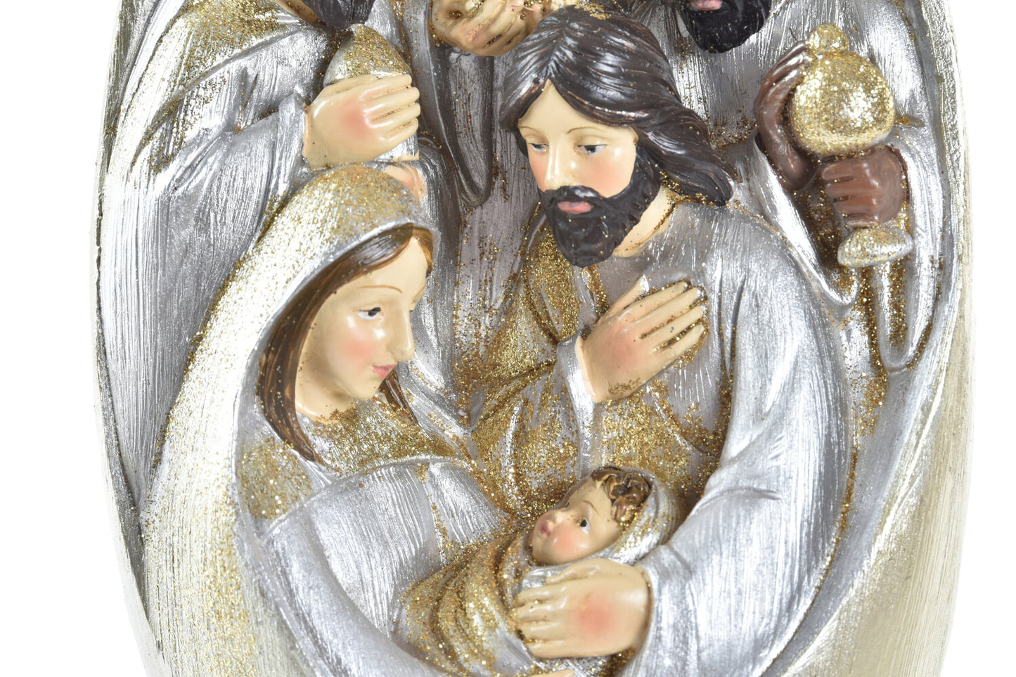 NACIMIENTO RESINA PURPURINA 11:5X10:5X19 DORADO