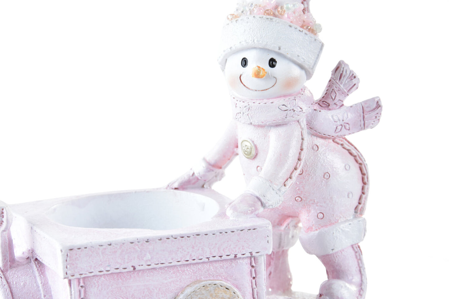 FIGURA RESINA 12X6:5X10 PORTAVELA ROSA