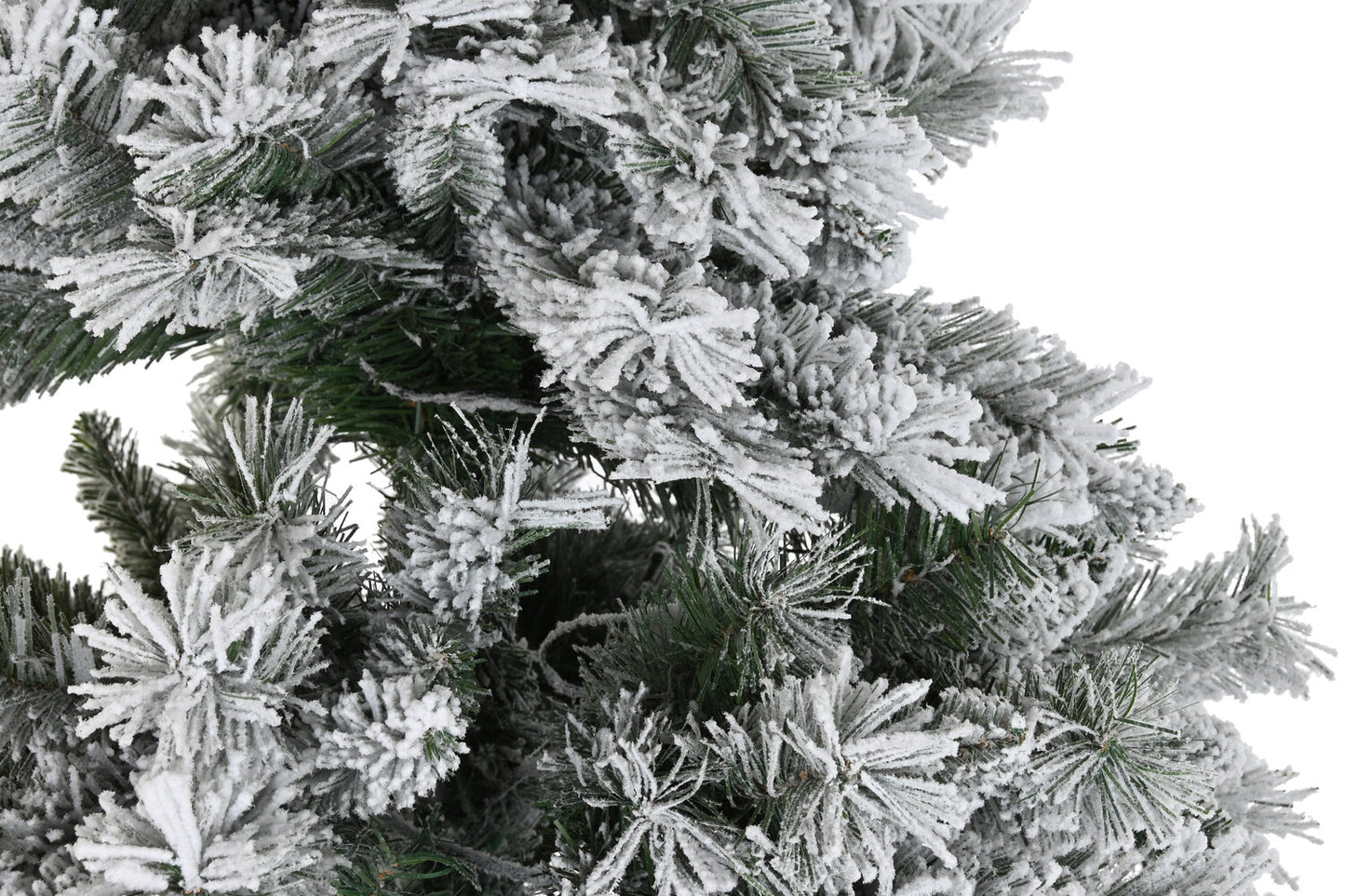 ARBOL PE METAL 1X1X210 350LED NEVADO VERDE