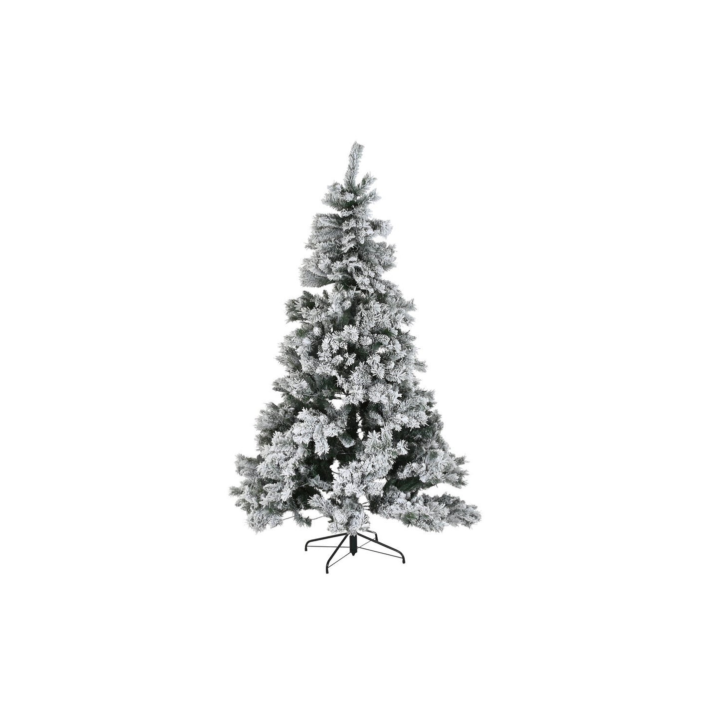 ARBOL PE METAL 1X1X210 350LED NEVADO VERDE