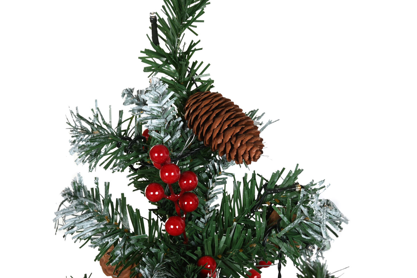 ARBOL PE METAL 70X70X150 170LED VERDE