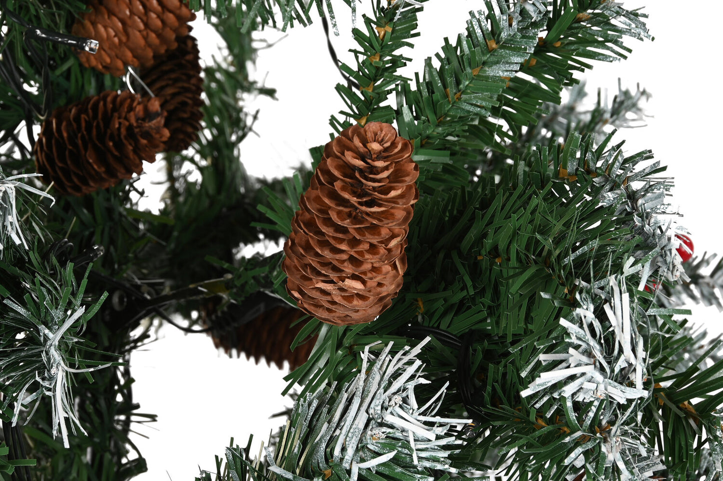 ARBOL PE METAL 70X70X210 300LED VERDE