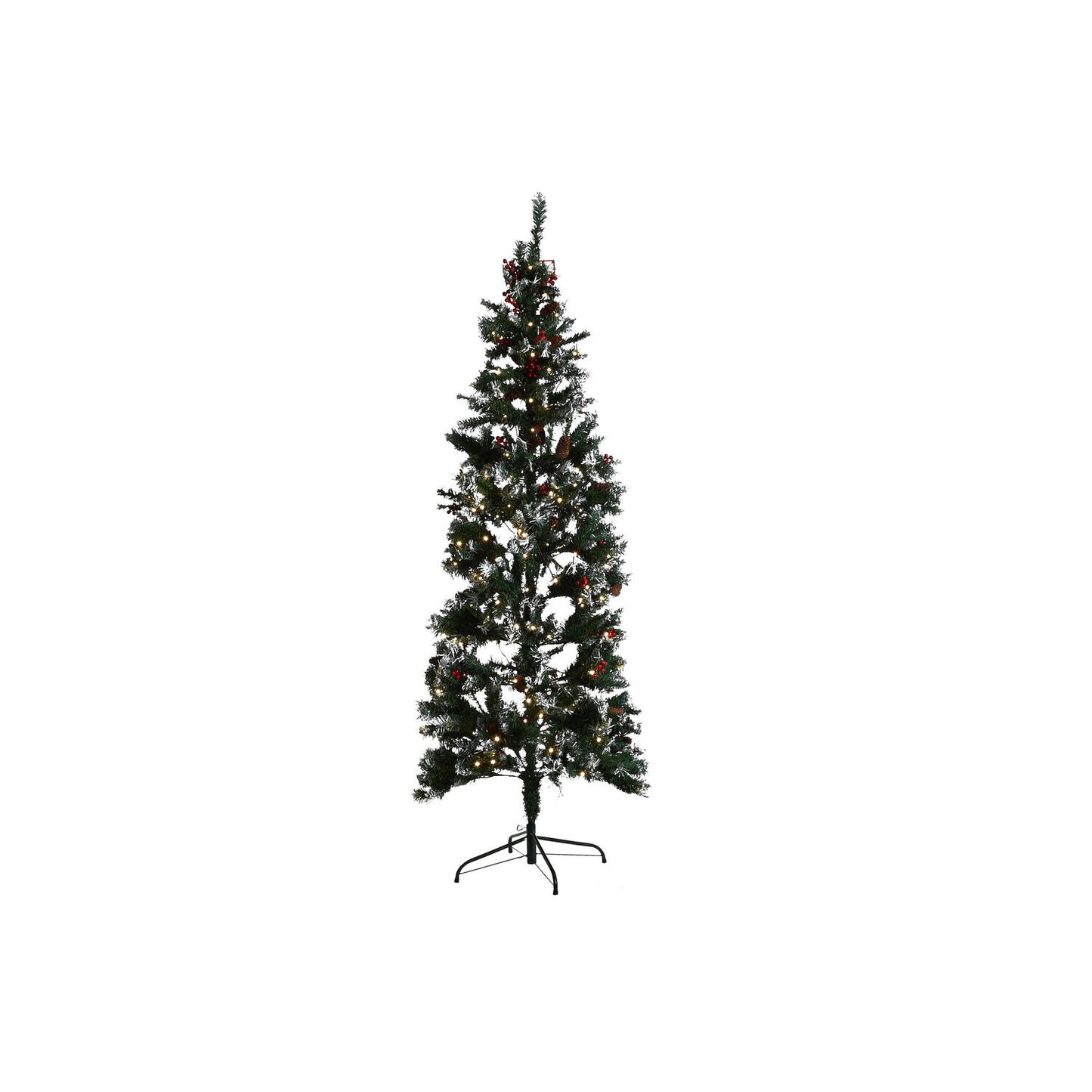ARBOL PE METAL 70X70X210 300LED VERDE