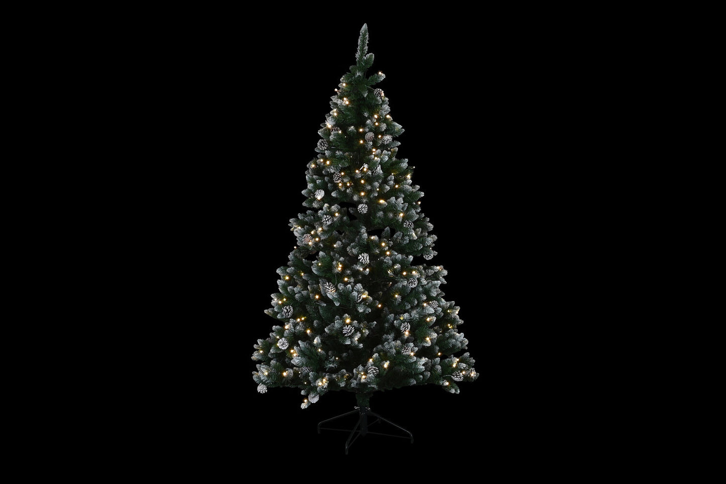 ARBOL PE METAL 1X1X210 350LED VERDE