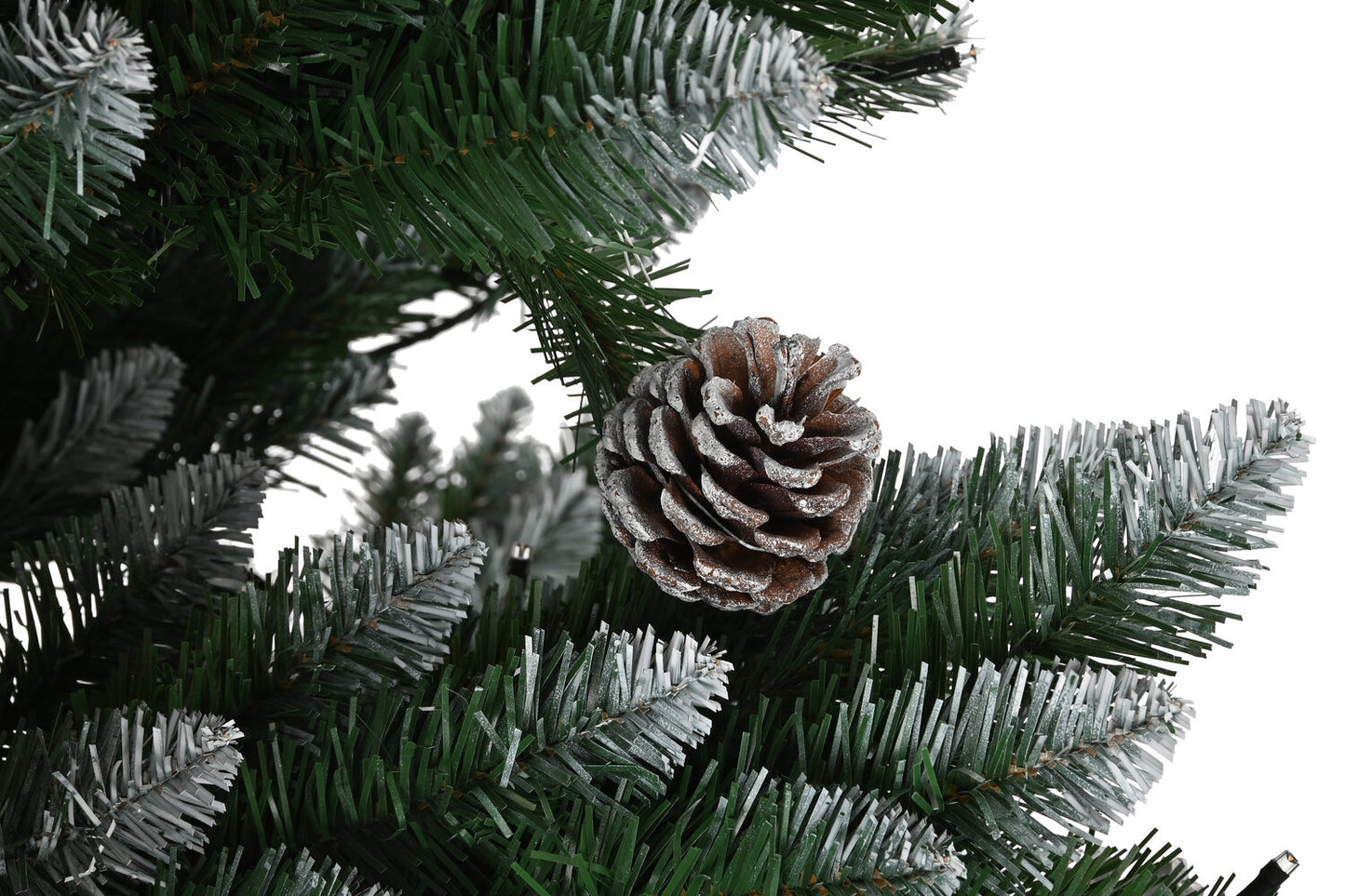 ARBOL PE METAL 1X1X210 350LED VERDE