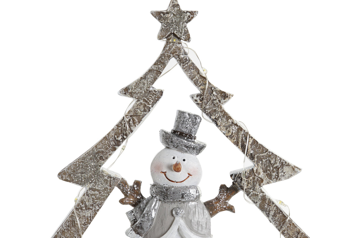 FIGURA RESINA LED 21:5X5X23:5 ARBOL BLANCO