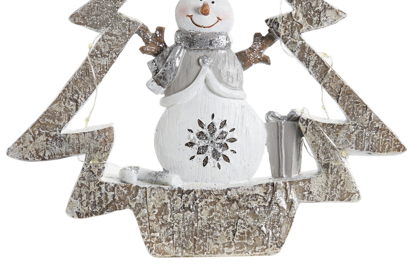 FIGURA RESINA LED 21:5X5X23:5 ARBOL BLANCO