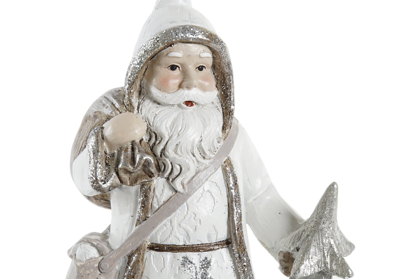FIGURA RESINA 12:5X8X19:5 SANTA BLANCO
