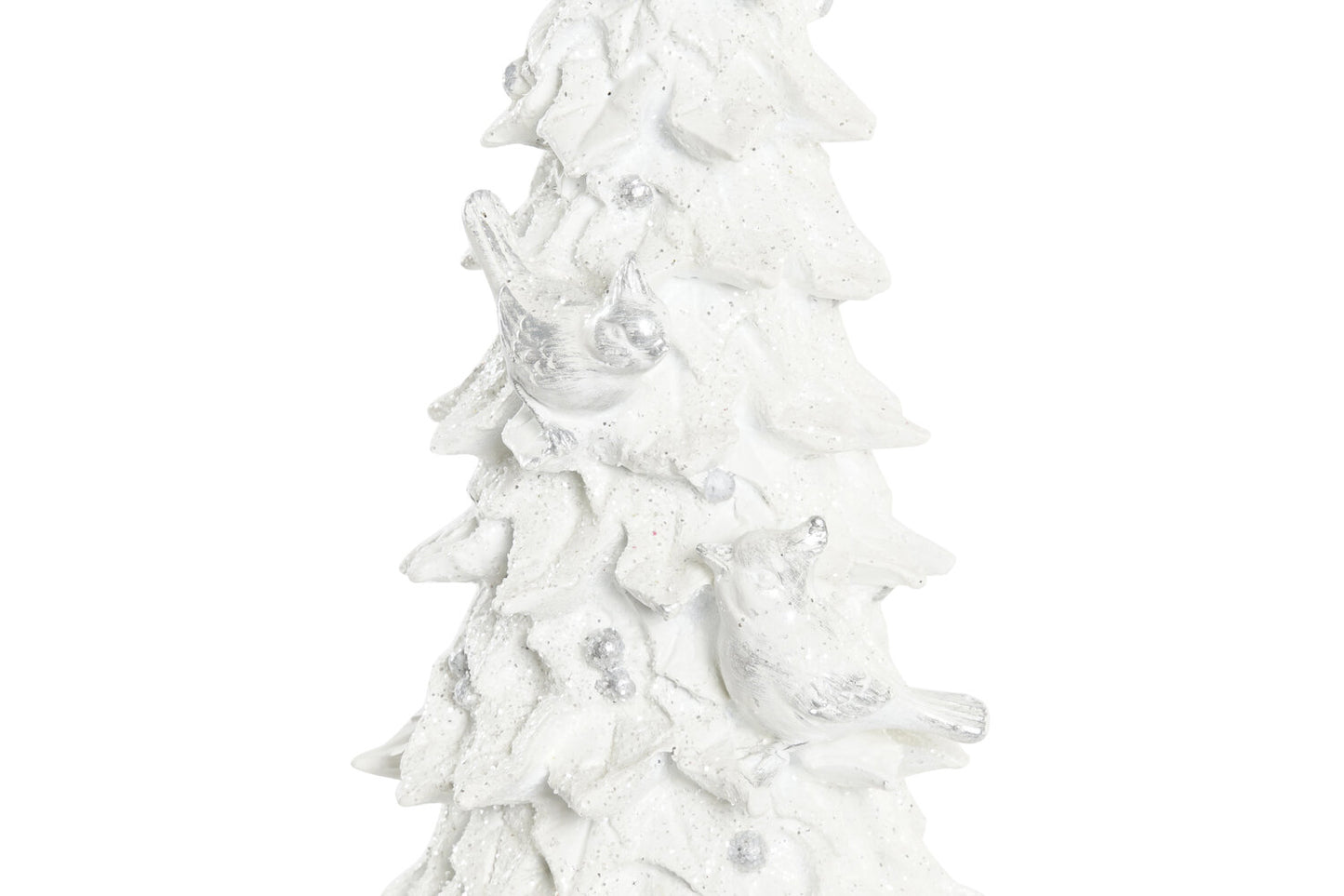 FIGURA RESINA 13X13X43 ARBOL BLANCO