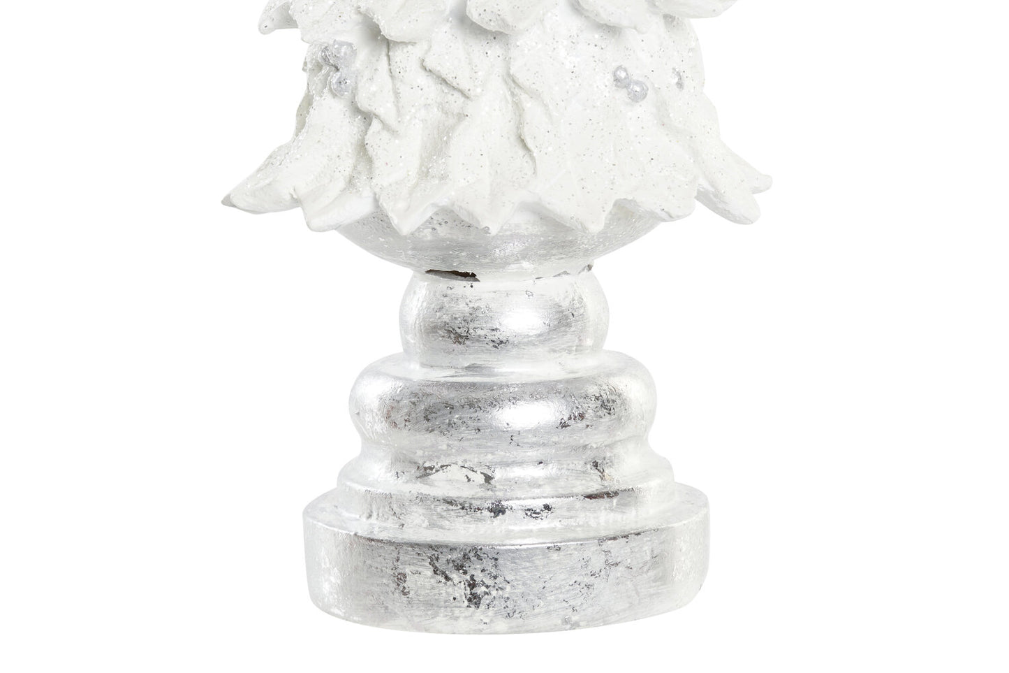 FIGURA RESINA 13X13X43 ARBOL BLANCO