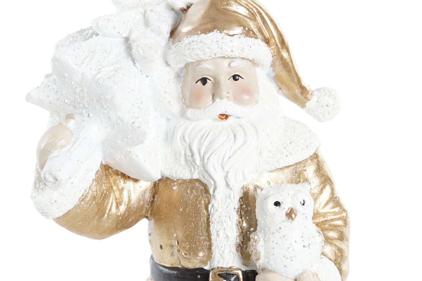 FIGURA RESINA 7:5X7:5X20:5 SANTA DORADO