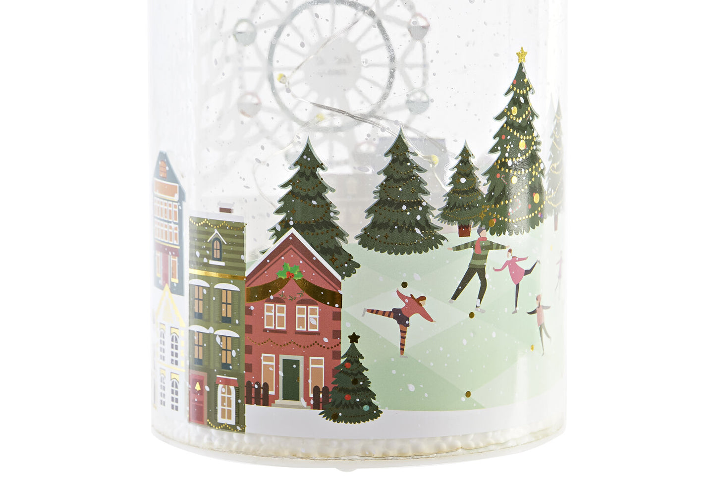 DECORACION LUMINOSA CRISTAL LED 10X10X18 BOTE