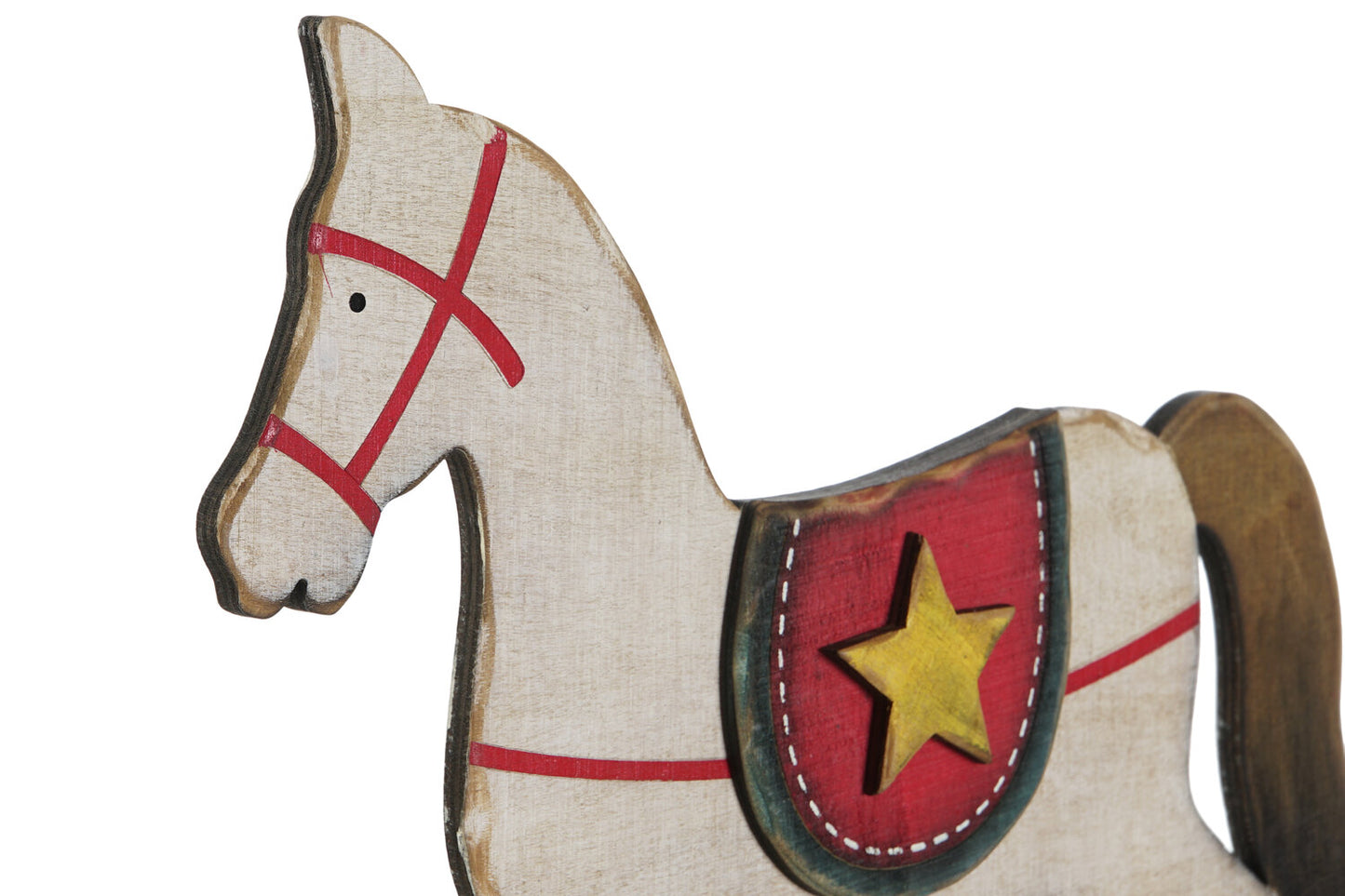 CABALLITO BALANCIN MADERA 34X2X30 BLANCO