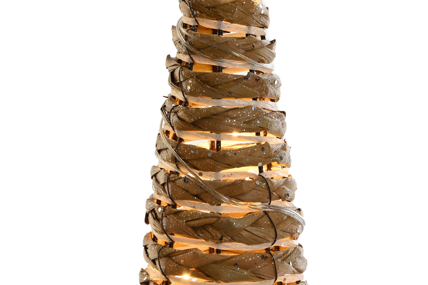 CONO SET 3 LED RATAN 20X20X80 NATURAL