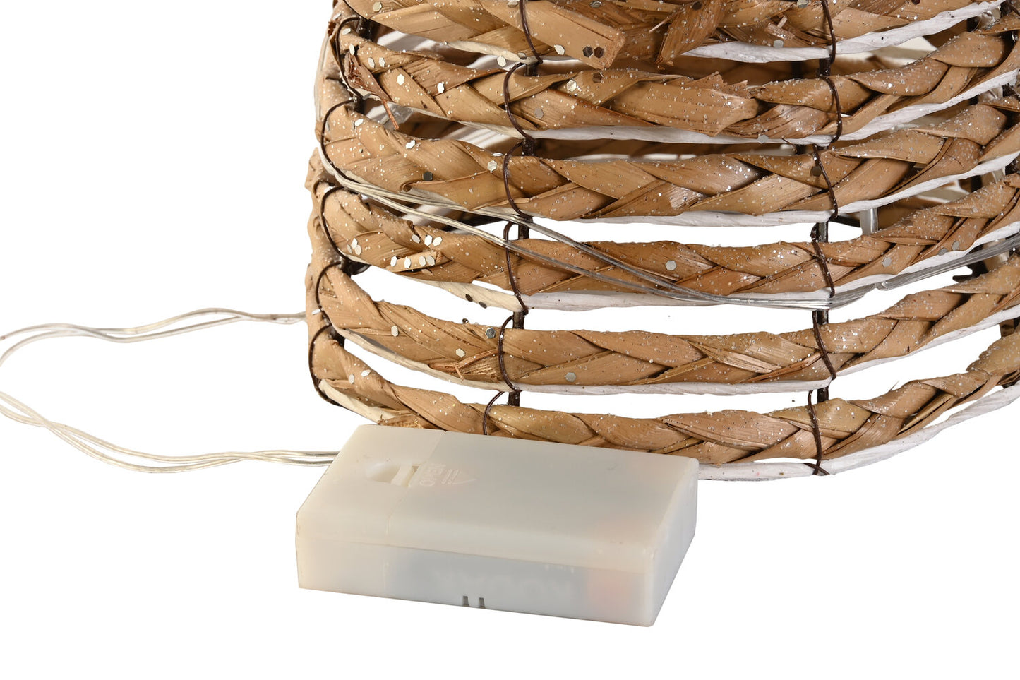 CONO SET 3 LED RATAN 20X20X80 NATURAL