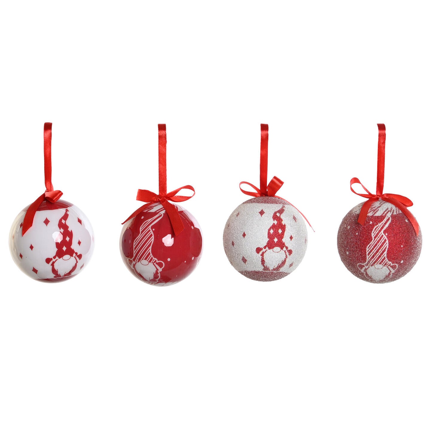 BOLA DECORACION SET 14 PVC 25X25X16 GNOMO ROJO