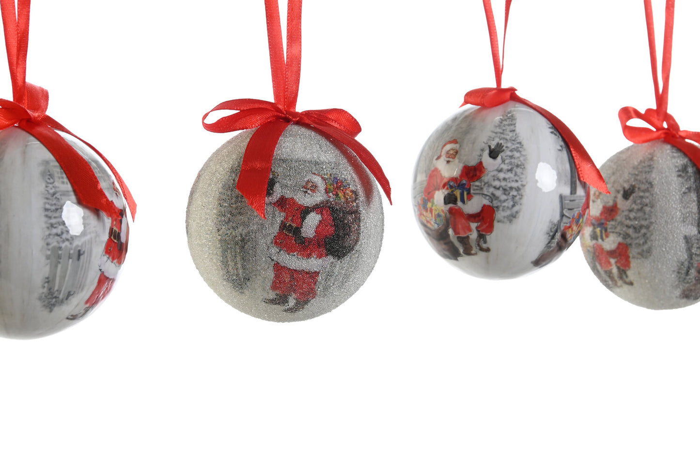BOLA DECORACION SET 14 PVC 25X25X16 PAPA NOEL ROJO