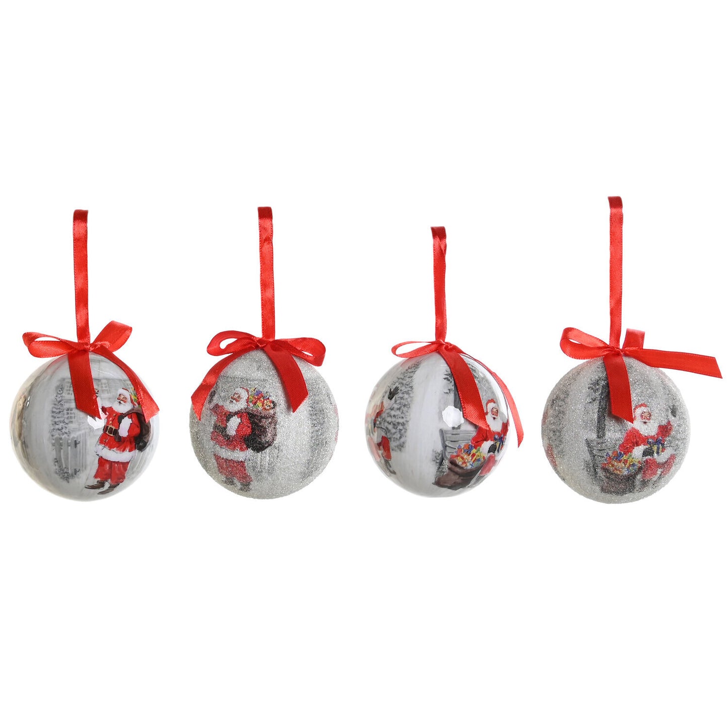 BOLA DECORACION SET 14 PVC 25X25X16 PAPA NOEL ROJO