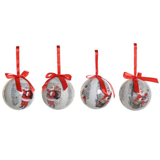 BOLA DECORACION SET 14 PVC 25X25X16 PAPA NOEL ROJO