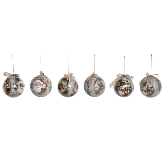 BOLA DECORACION SET 14 PVC 25X25X16 PAPA NOEL