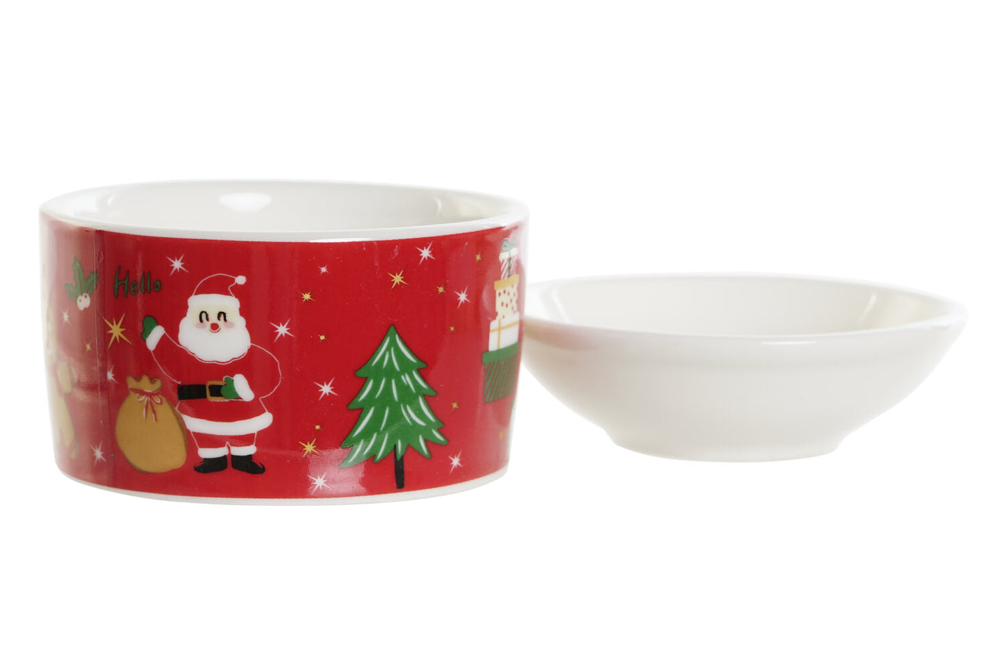 TABLA APERITIVO SET 7 GRES BAMBU 33X15X1 PAPA NOEL