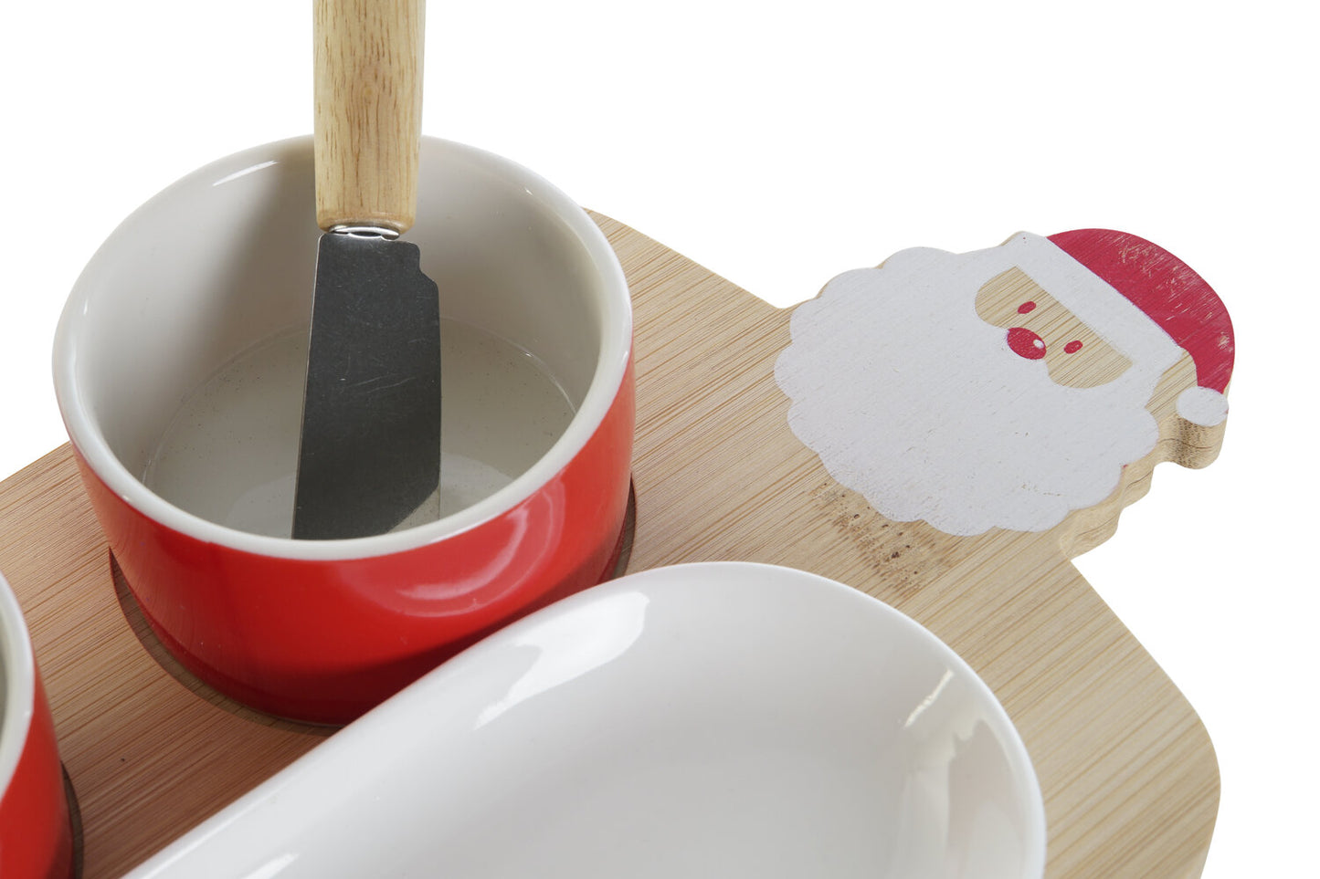 APERITIVO SET 6 GRES BAMBU 24:5X14:5X1 PAPA NOEL