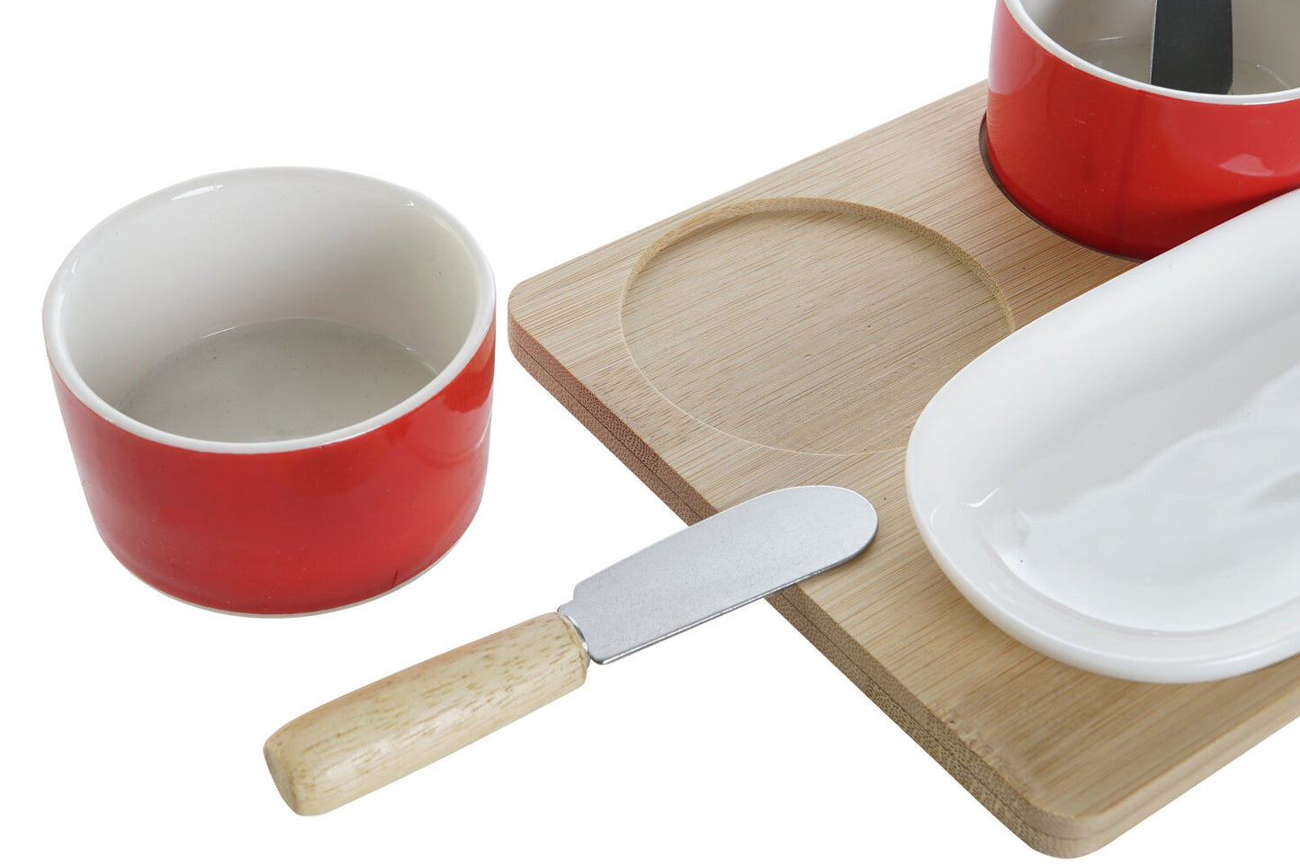 APERITIVO SET 6 GRES BAMBU 24:5X14:5X1 PAPA NOEL