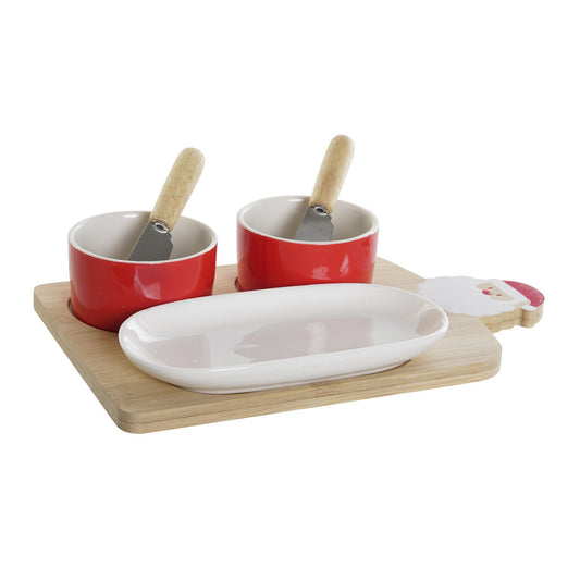 APERITIVO SET 6 GRES BAMBU 24:5X14:5X1 PAPA NOEL
