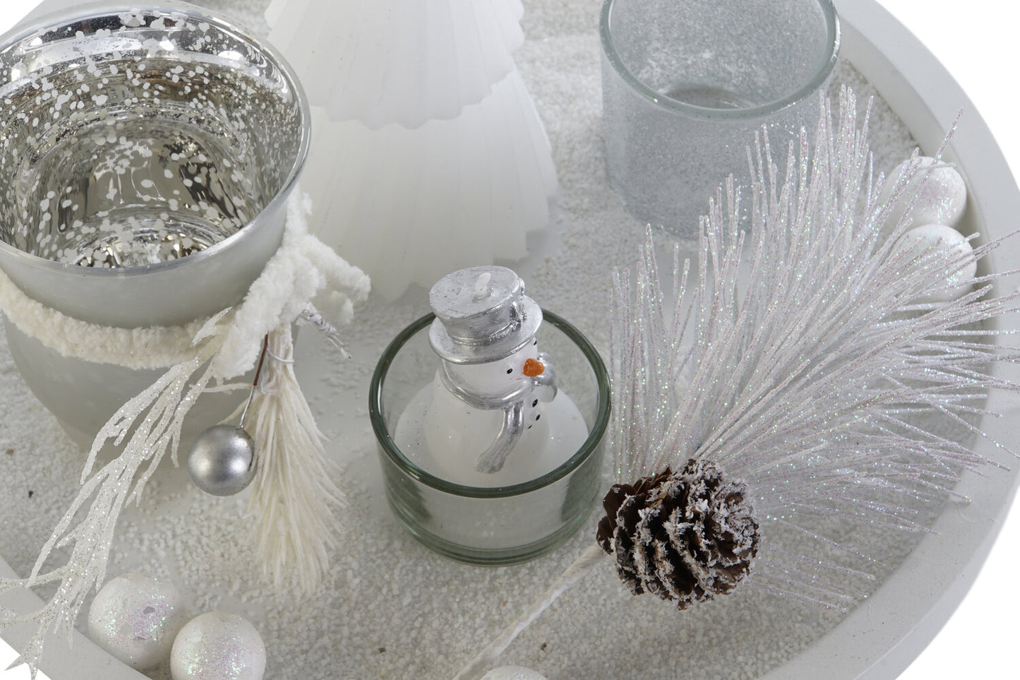 PORTAVELA SET 6 CRISTAL MDF 27:5X27:5X2 ARBOL
