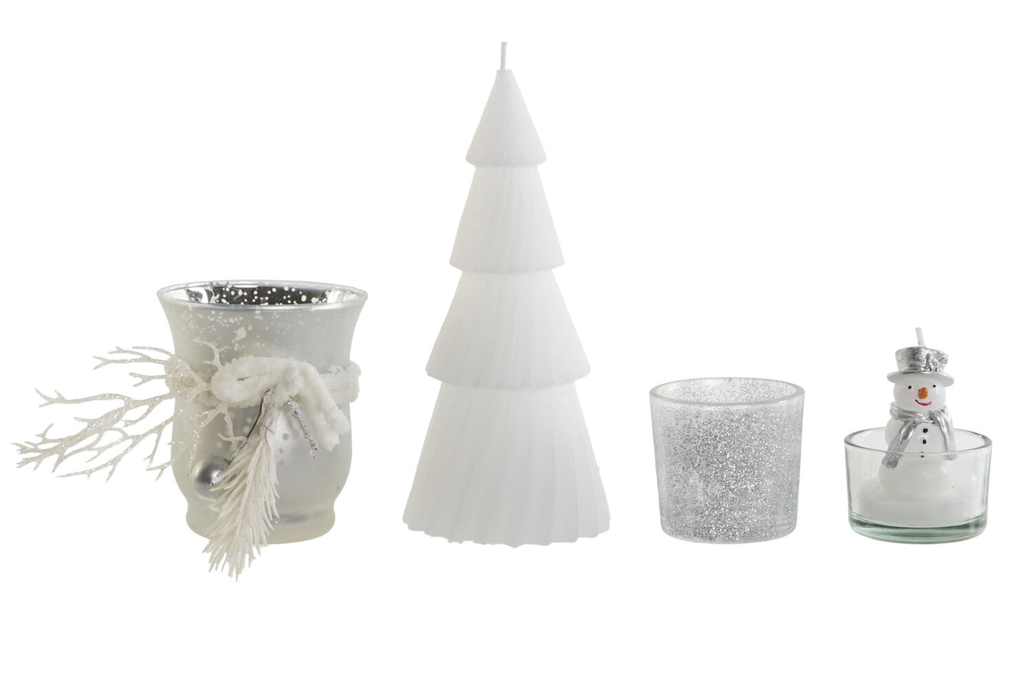 PORTAVELA SET 6 CRISTAL MDF 27:5X27:5X2 ARBOL