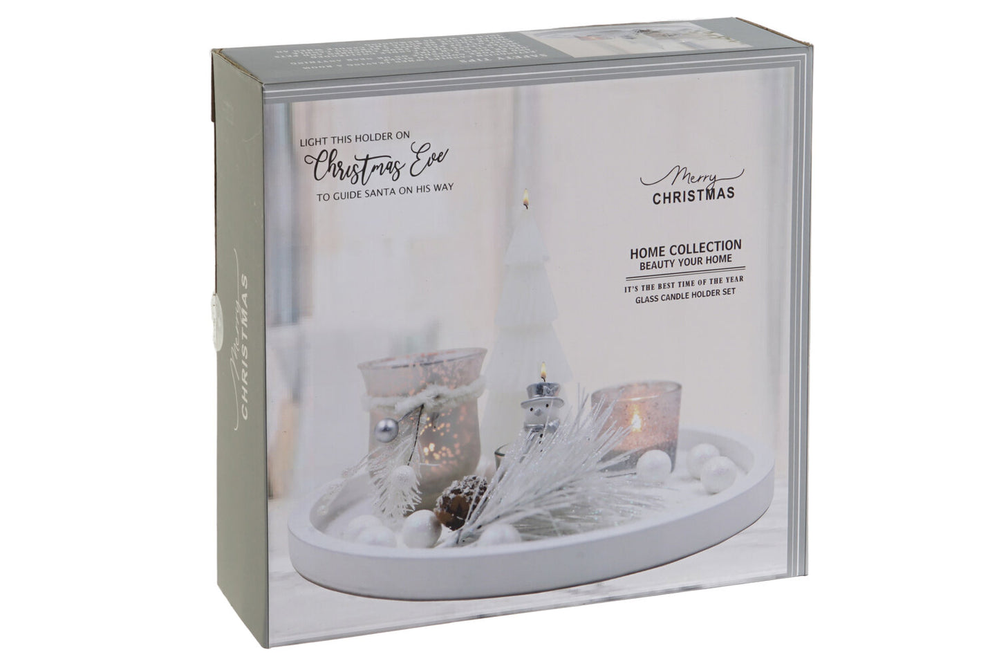 PORTAVELA SET 6 CRISTAL MDF 27:5X27:5X2 ARBOL