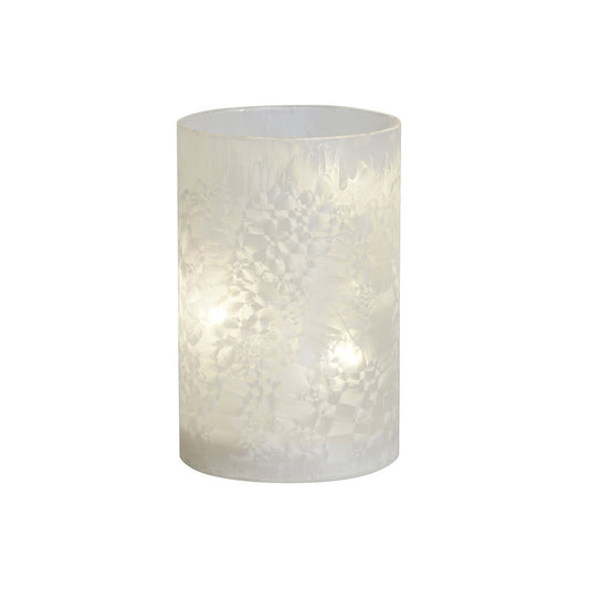 DECORACION LUMINOSA CRISTAL LED 10X10X15 BLANCO