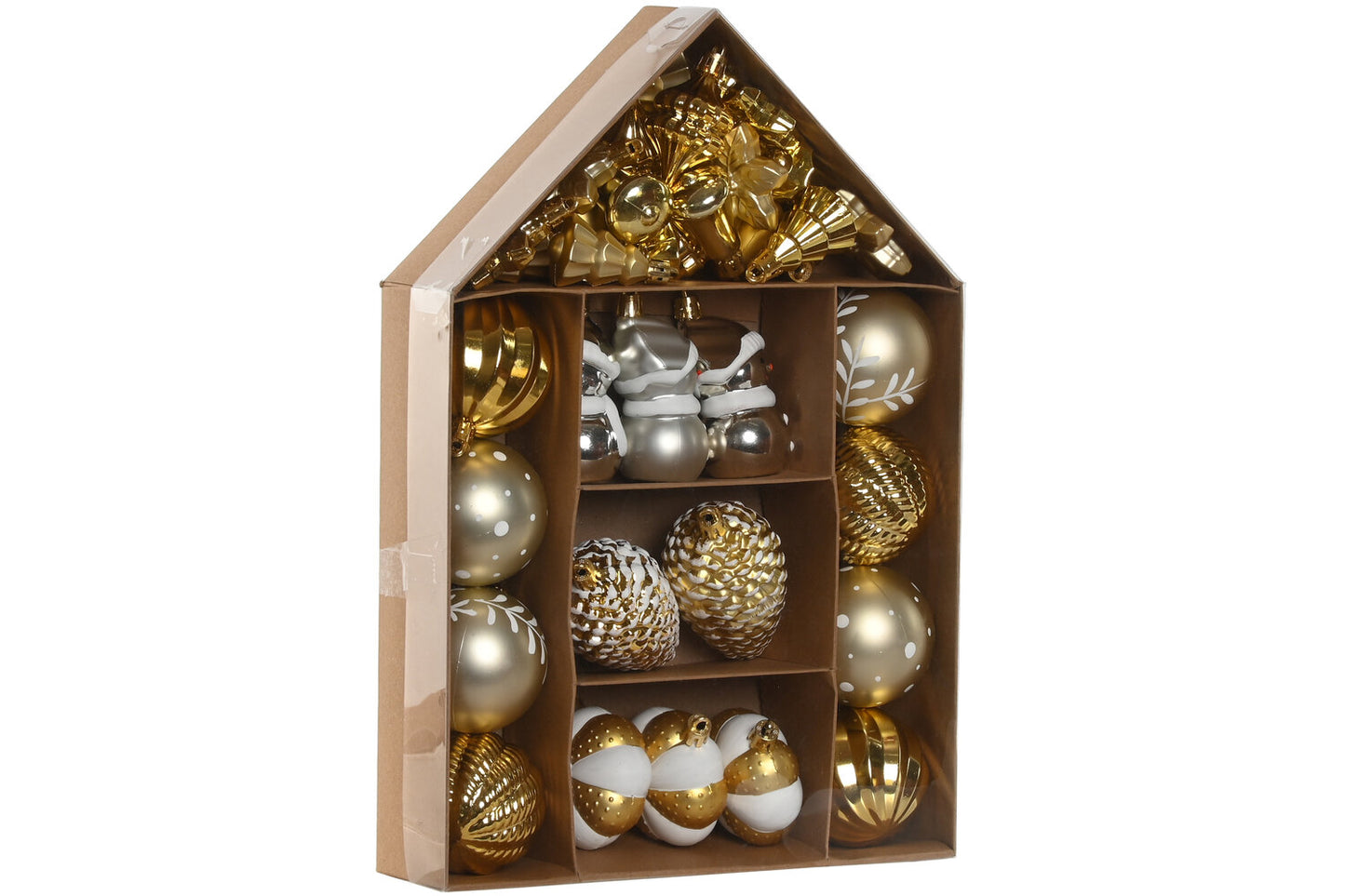BOLA DECORACION SET 37 PVC 24X6X35 DORADO