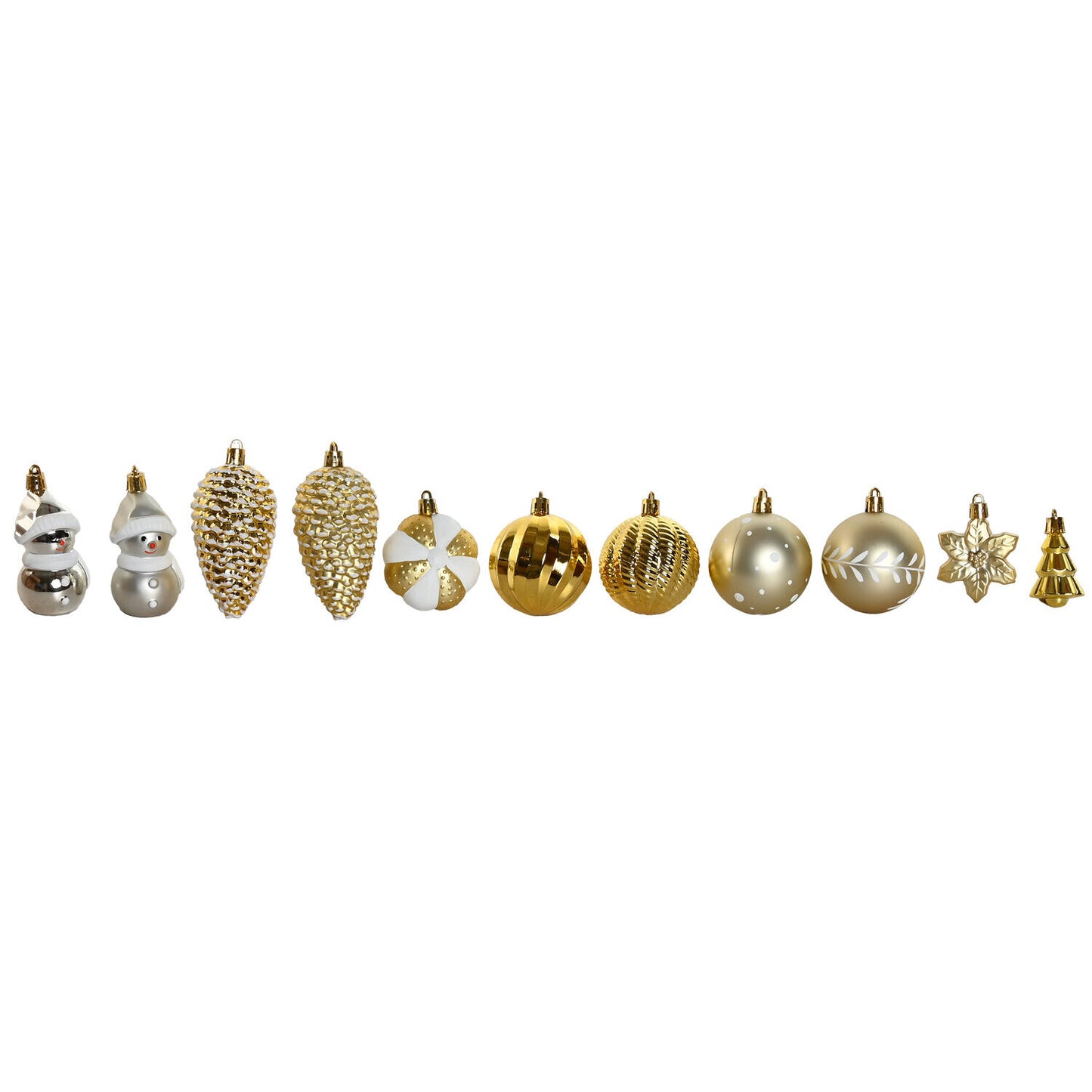 BOLA DECORACION SET 37 PVC 24X6X35 DORADO