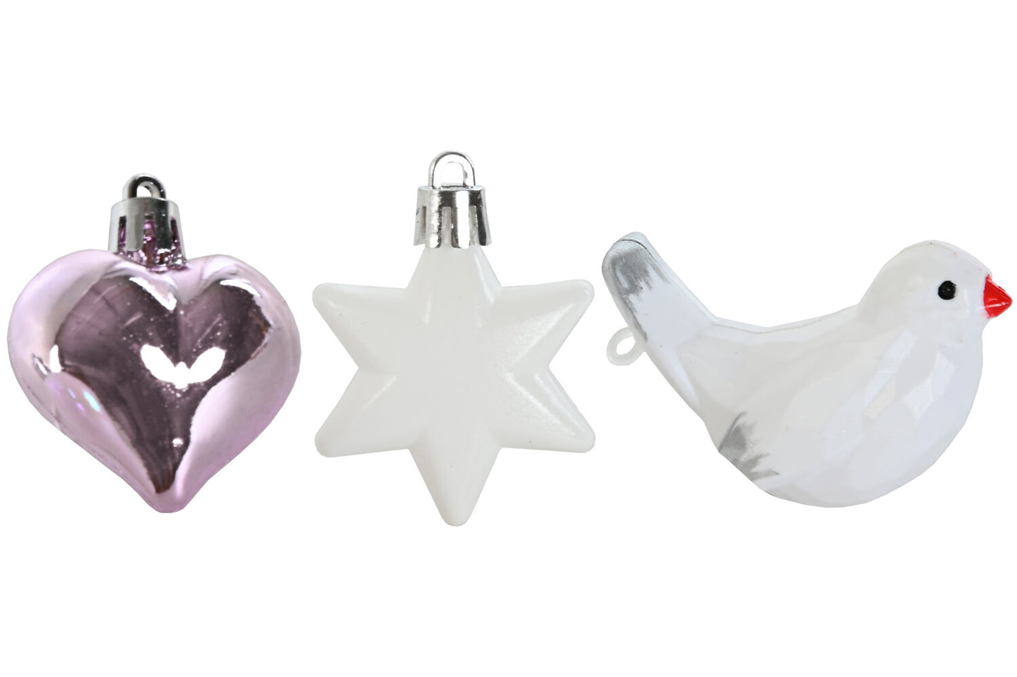 BOLA DECORACION SET 40 PVC 25X6X25 ROSA