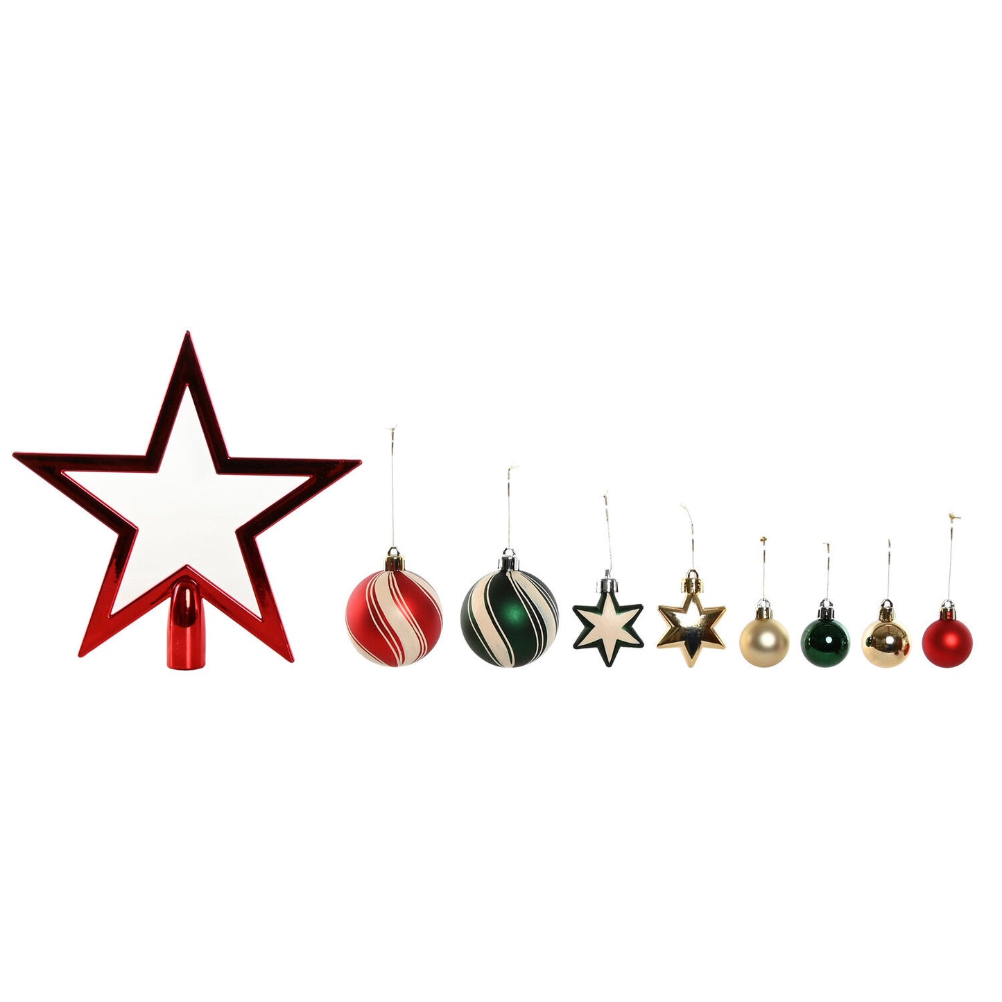 BOLA DECORACION SET 53 PE 21X6:5X27 ROJO