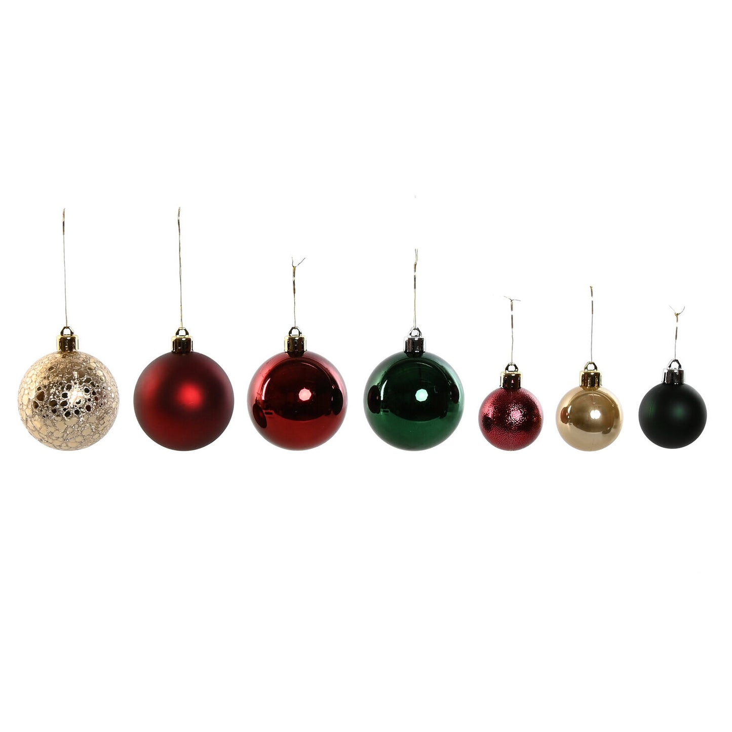 BOLA DECORACION SET 50 PE 27X12X25 6CM 4CM ROJO