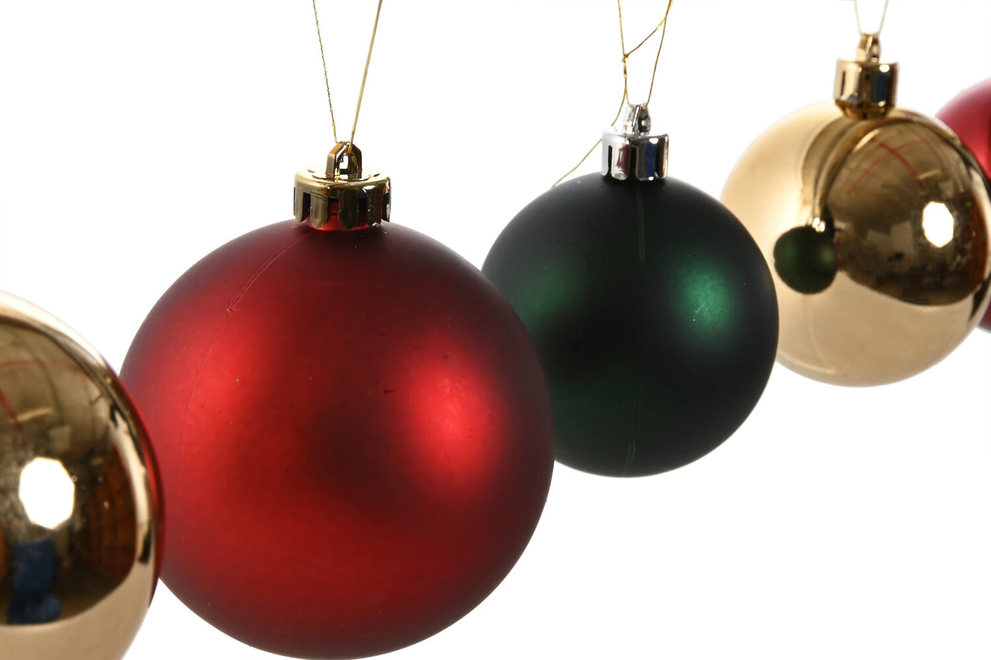 BOLA DECORACION SET 41 PE 25X25X25 6CM 8CM VERDE