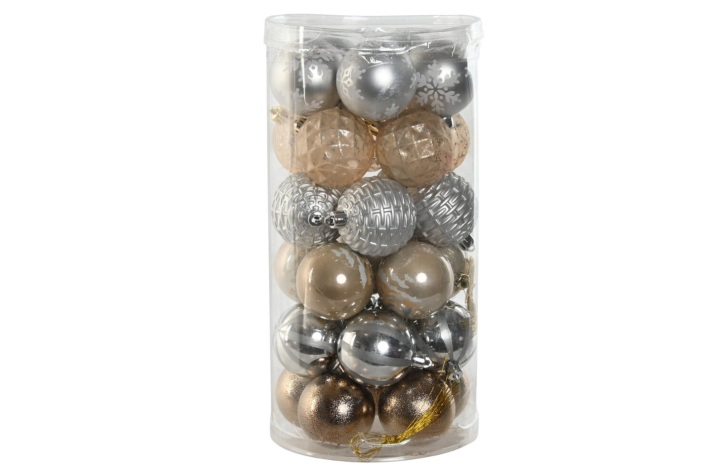 BOLA DECORACION SET 30 PE 16X16X31:5 6 CM CHAMPAN