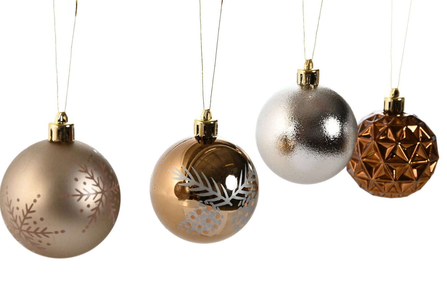 BOLA DECORACION SET 25 PE 16X16X26 BRONCE