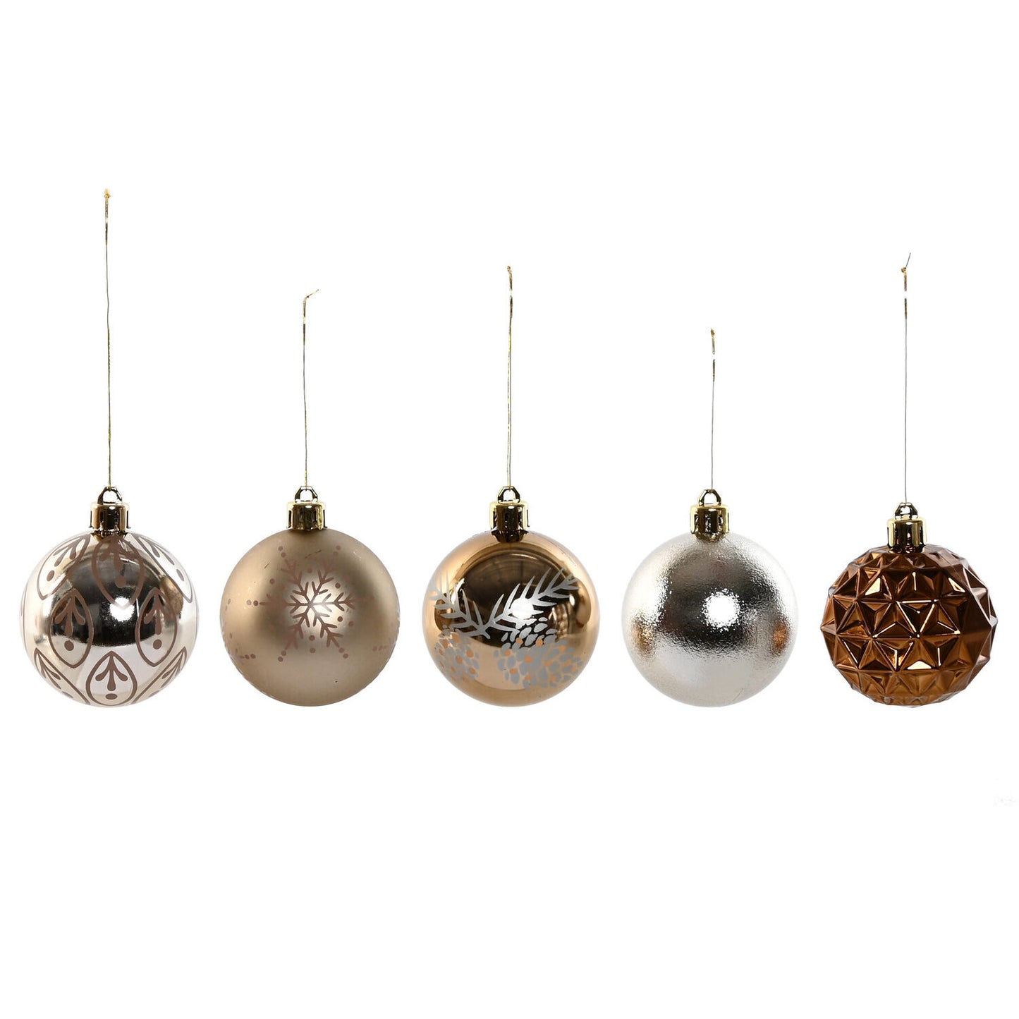 BOLA DECORACION SET 25 PE 16X16X26 BRONCE