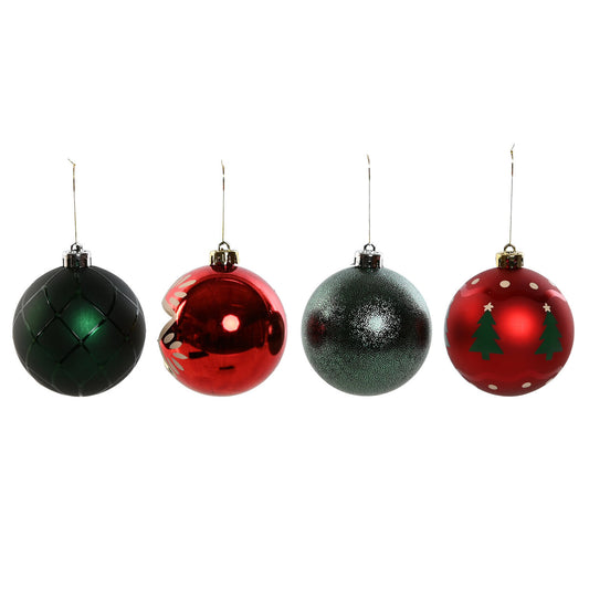 BOLA DECORACION SET 16 PE 32:5X8X32:5 8CM ROJO