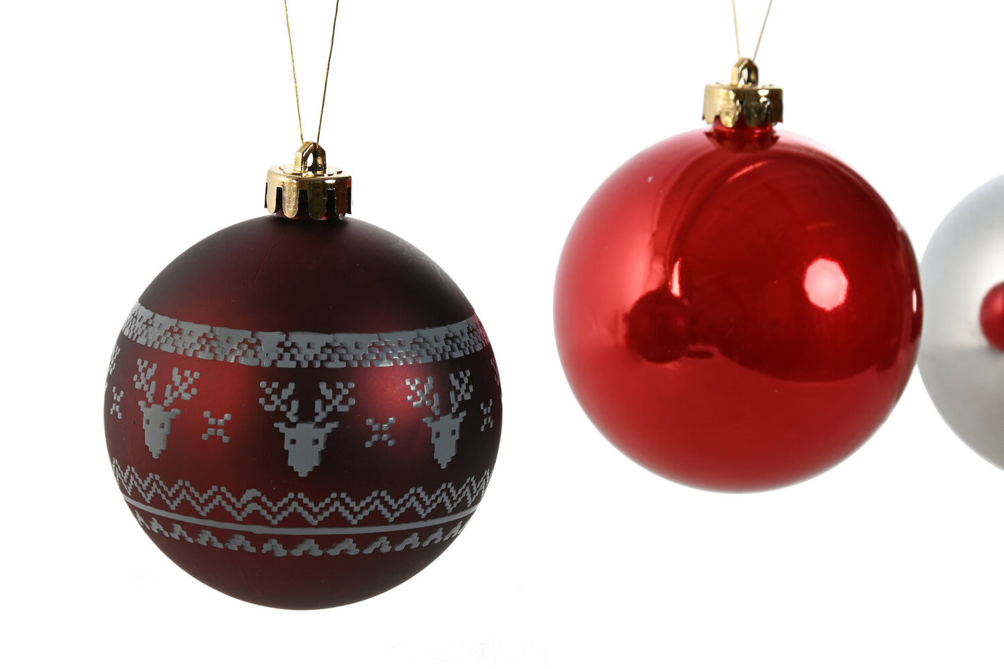 BOLA DECORACION SET 15 PE 21:5X21:5X22:5 8CM ROJO